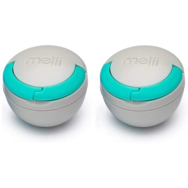 Melii Pacifier Pod, BPA Free Pacifier Holder Case Grey 2 pcs