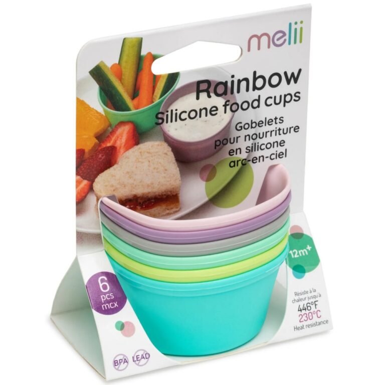Melii Rainbow Silicone Food Cups 2.8 oz