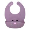 Melii Silicone Bib Purple Cat