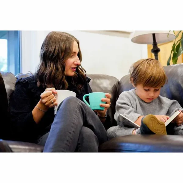 Melii Silicone Bear Mug – 2 Pack (Mint & Turquoise)