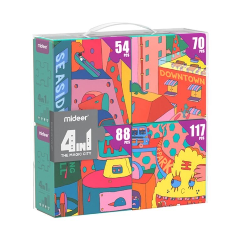 Mideer - 4 in 1 Puzzle - City