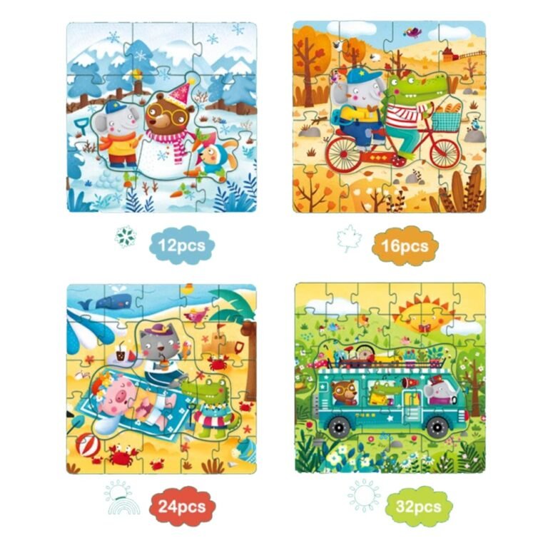 Mideer - 4 in 1 Puzzle - Seasons