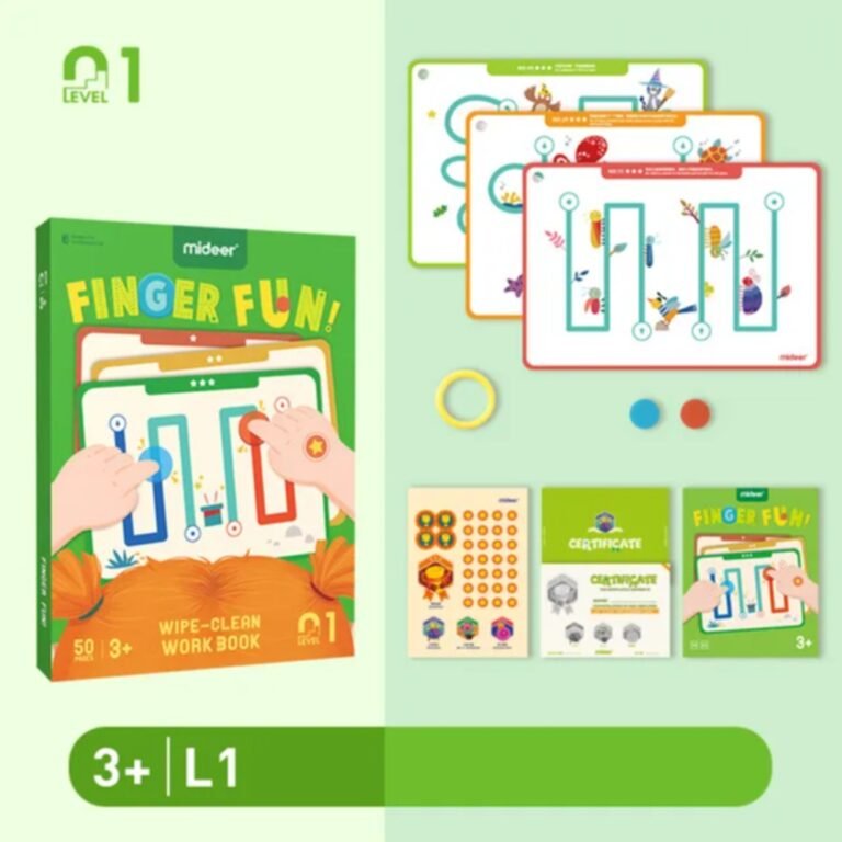 Mideer - Finger Fun Wipe-Clean Workbook