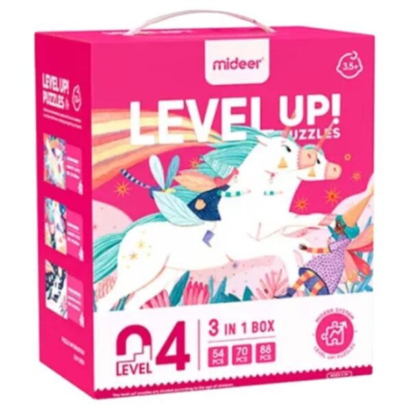 Mideer – Level Up Puzzles – Unicorn (3 in 1) Level 4