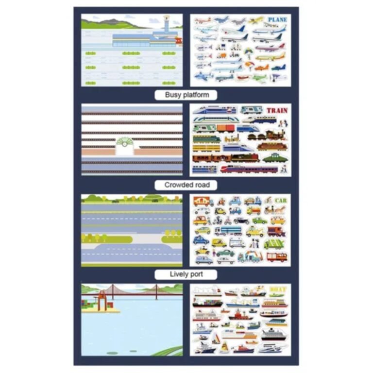 Mideer - Transportation Reusable Stickers