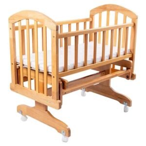 Mini Panda - Wooden Lullaby Bed 0-6 months, Natural