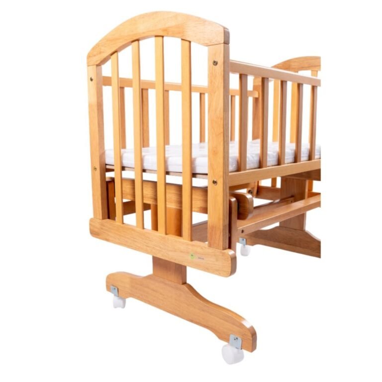 Mini Panda Wooden Lullaby Bed 0-6 months, Natural