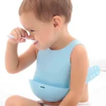 Minikoioi – Silicone Flexi Bib – Blue