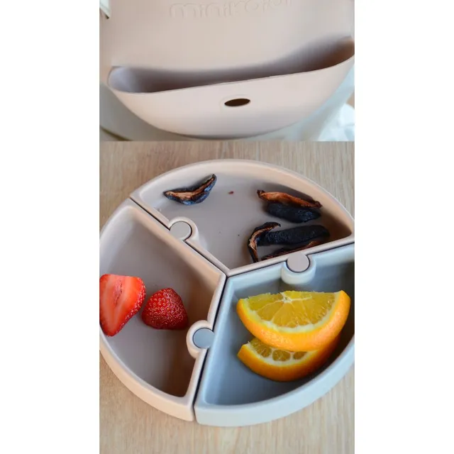Minikoioi - Silicone Flexi Bib - Bubble Beige