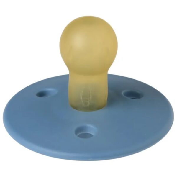 Mininor – Round Pacifier Latex 0M – Blue Whale