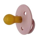 Mininor – Round Pacifier Latex 0M – Rose – 2pcs