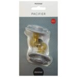 Mininor – Round Pacifier Latex 6M – Grey Seal – 2pcs