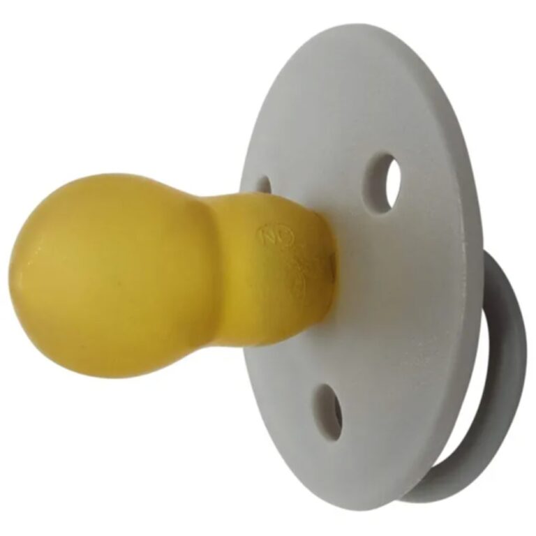Mininor - Round Pacifier Latex 6M - Grey Seal - 2pcs