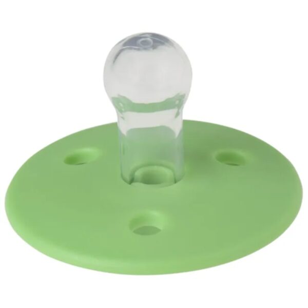 Mininor – Round Pacifier Silicone 0M – Apple Green