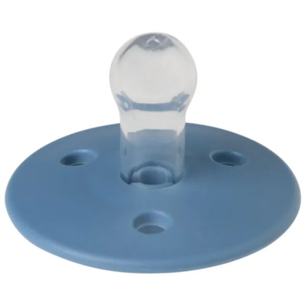 Mininor – Round Pacifier Silicone 0M – Blue Whale