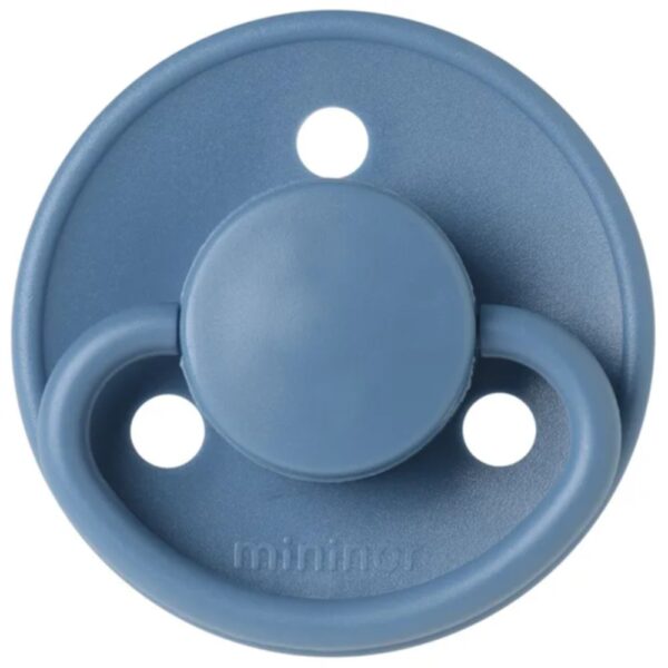 Mininor – Round Pacifier Silicone 0M – Blue Whale