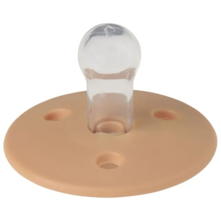 Mininor - Round Pacifier Silicone 0M - Golden Sand