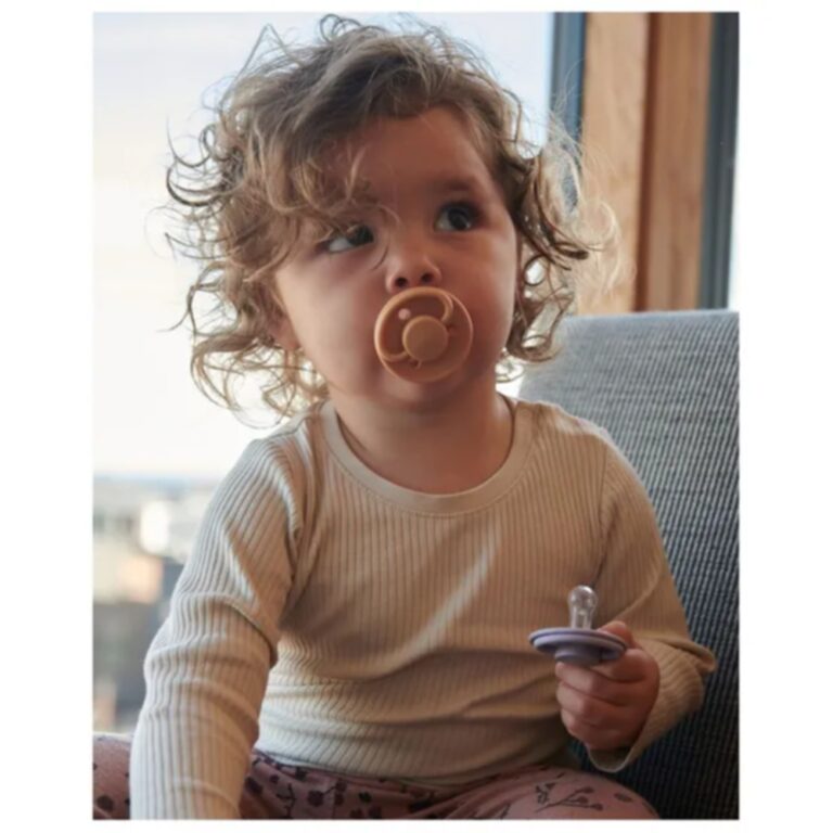 Mininor - Round Pacifier Silicone 0M - Golden Sand