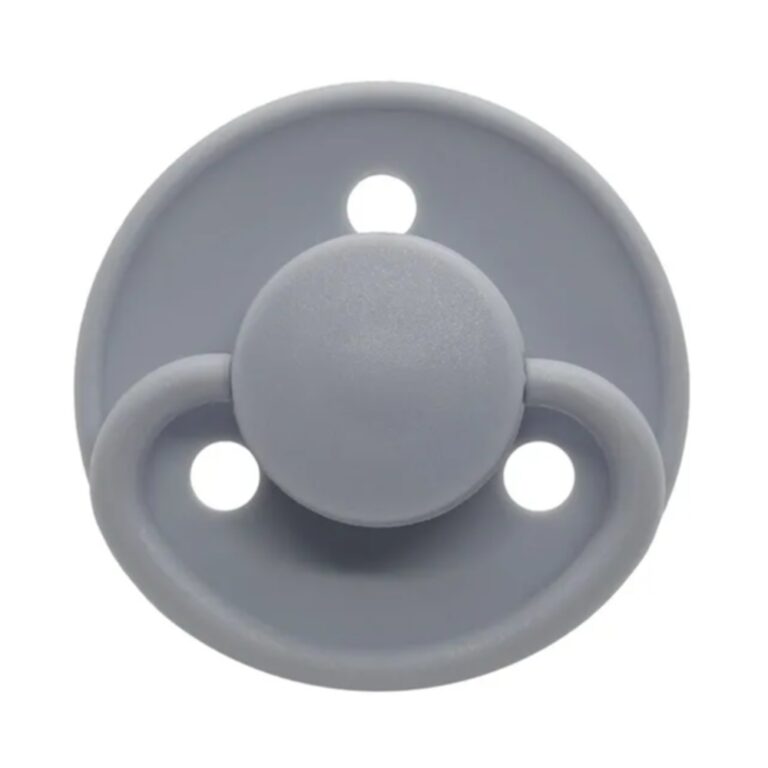 Mininor - Round Pacifier Silicone 6M - Grey Seal - 2pcs