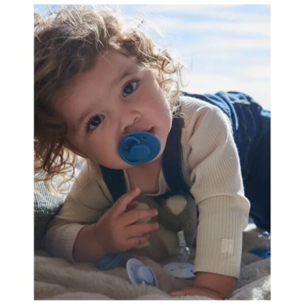 Mininor – Round Pacifier Silicone 0M – Opal Lake
