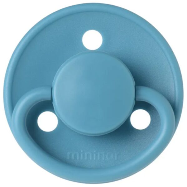 Mininor – Round Pacifier Silicone 0M – Opal Lake