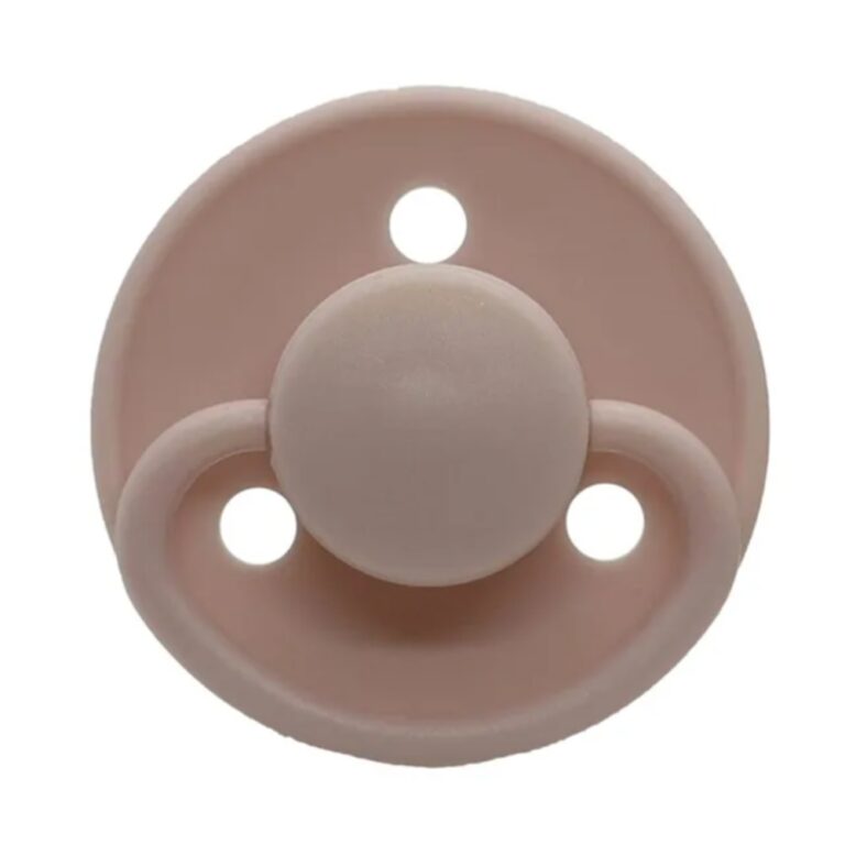Mininor - Round Pacifier Silicone 0M - Rose - 2pcs