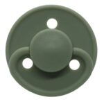 Mininor – Round Pacifier Silicone 0M – Willow Green – 2pcs
