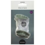 Mininor – Round Pacifier Silicone 0M – Willow Green – 2pcs