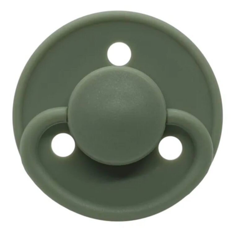Mininor - Round Pacifier Silicone 6M - Willow Green - 2pcs