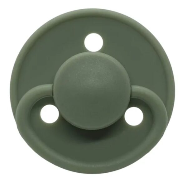 Mininor – Round Pacifier Silicone 0M – Willow Green – 2pcs
