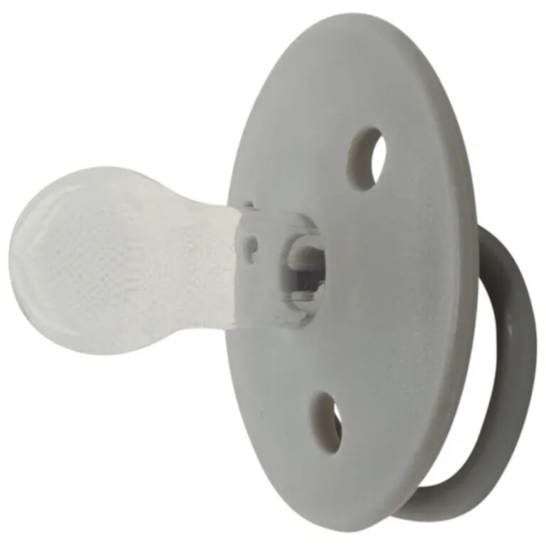 Mininor - Round Pacifier Silicone 6M - Grey Seal - 2pcs