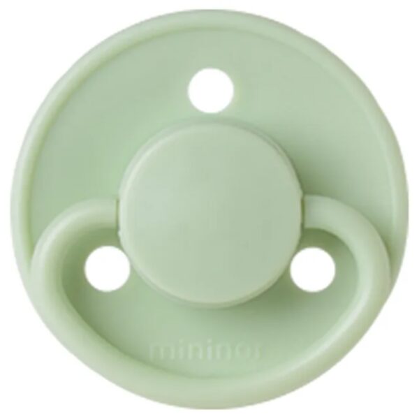 Mininor – Round Pacifier Silicone 6M – Heath flower – 2pcs