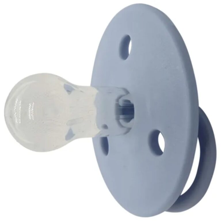 Mininor - Round Pacifier Silicone 6M - Nordic Sky Blue - 2pcs