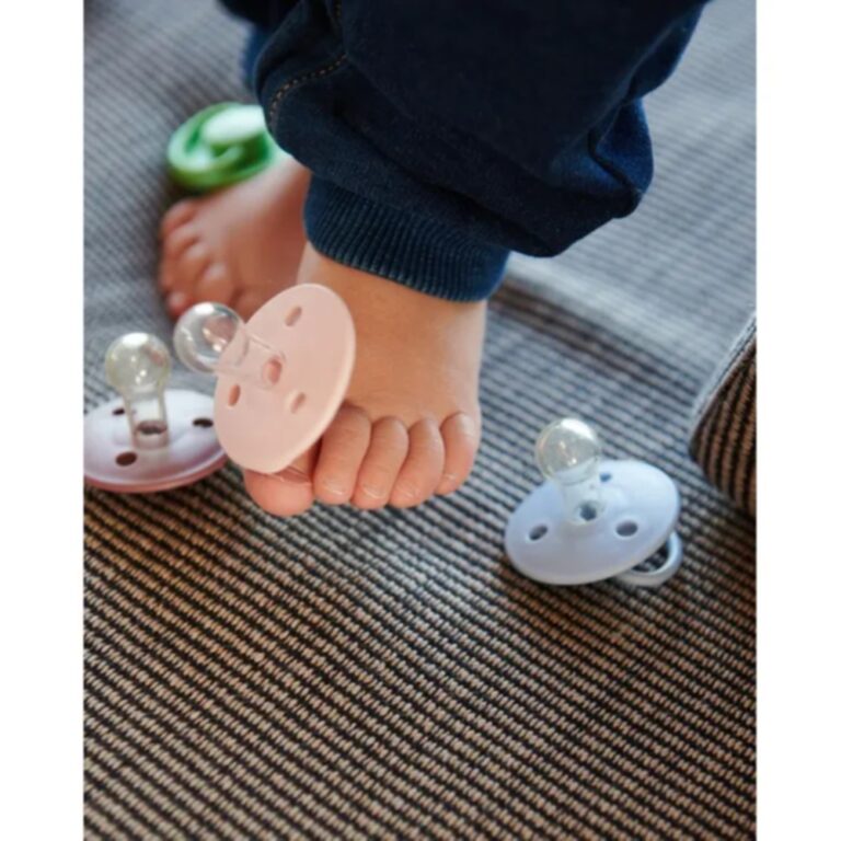 Mininor - Round Pacifier Silicone 6M - Spring Blossom