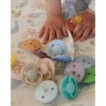 Mininor – Round Pacifier Silicone 6M – Spring Blossom