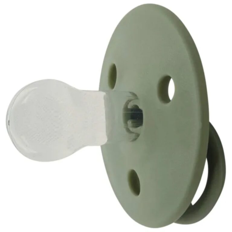 Mininor - Round Pacifier Silicone 6M - Willow Green - 2pcs