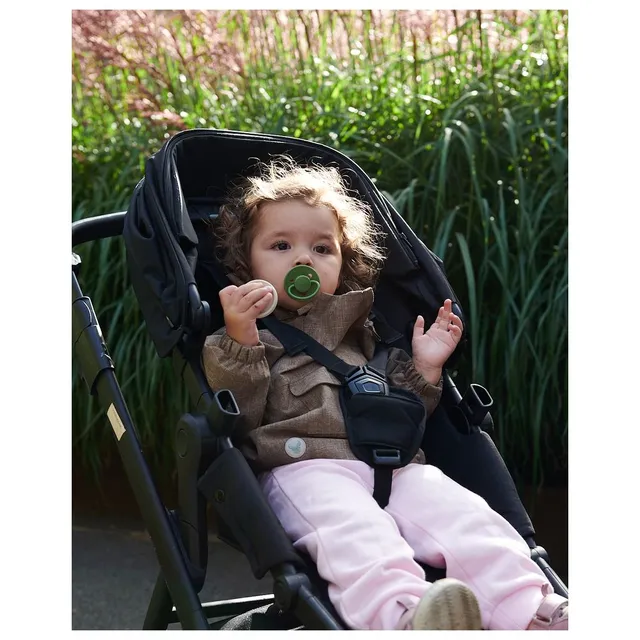 Mininor - Round Pacifier Latex 6M - Grasshopper
