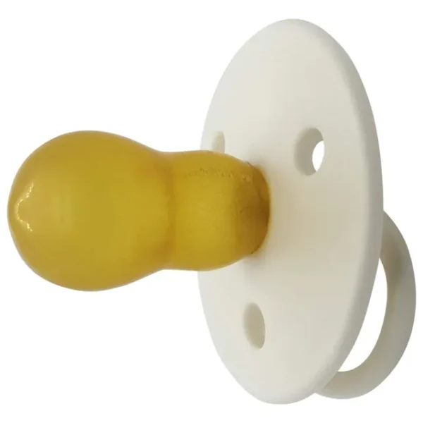 Mininor – Round Pacifier Latex 6M – Snowberry – 2pcs