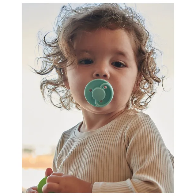 Mininor - Round Pacifier Silicone 0M - Cool Mint