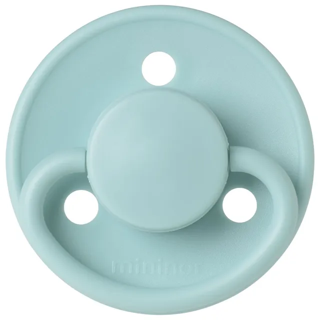 Mininor - Round Pacifier Silicone 0M - Cool Mint