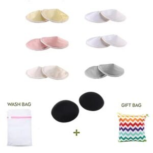 Pikkaboo – 14 Pcs Organic 3D Washable Breast Pads + Laundry and Storage Bag