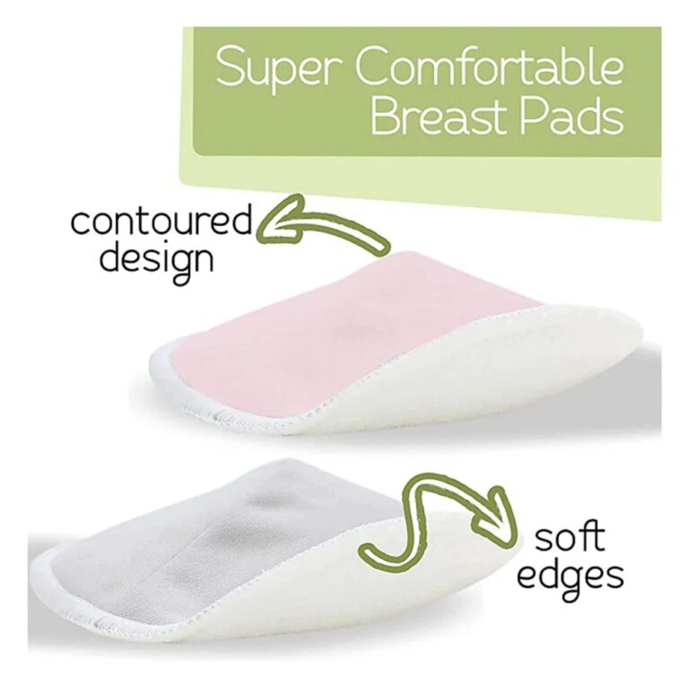 Pikkaboo - 14 Pcs Organic 3D Washable Breast Pads + Laundry and Storage Bag