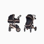 Pikkaboo 3in1 Luxury Pram Stroller – Black