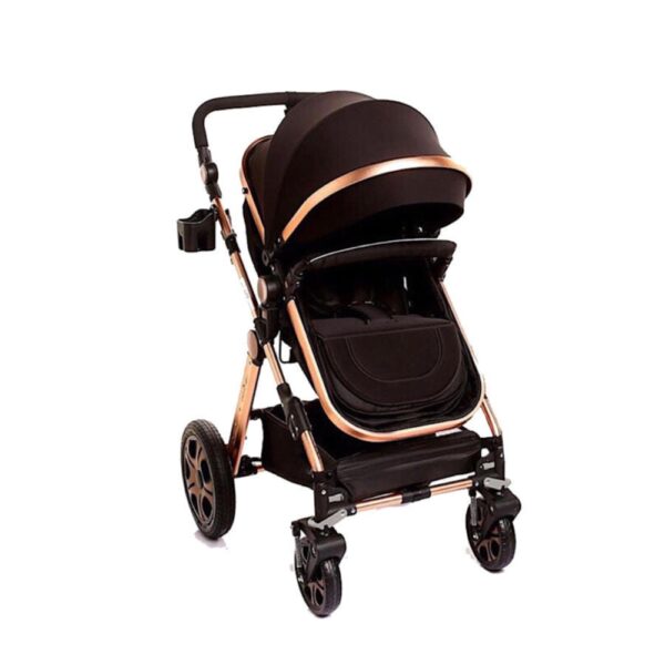 Pikkaboo 3in1 Luxury Pram Stroller – Black