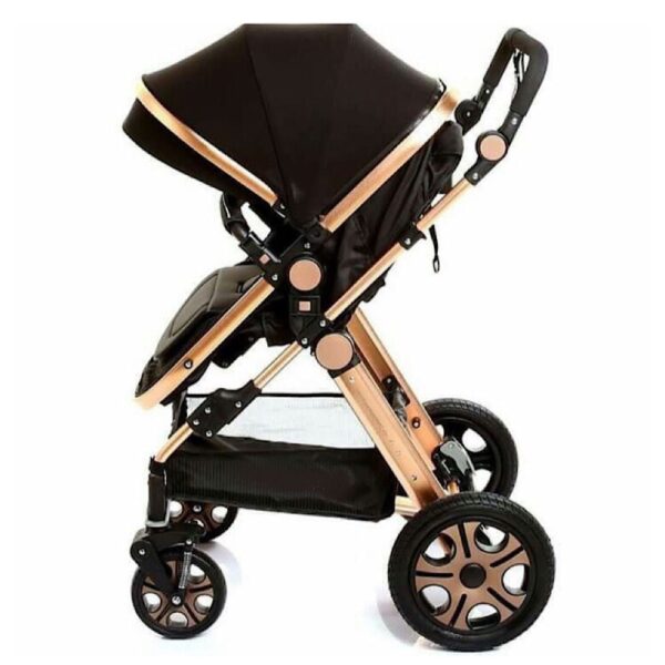 Pikkaboo 3in1 Luxury Pram Stroller – Black
