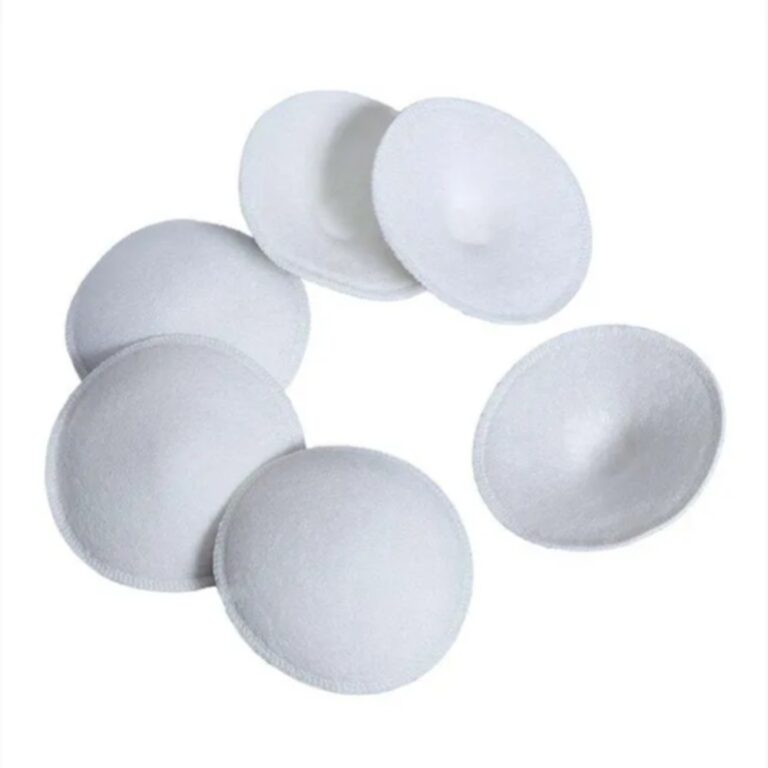 Pikkaboo - 6 Pcs Washable Breast Pads with Storage Bag - White