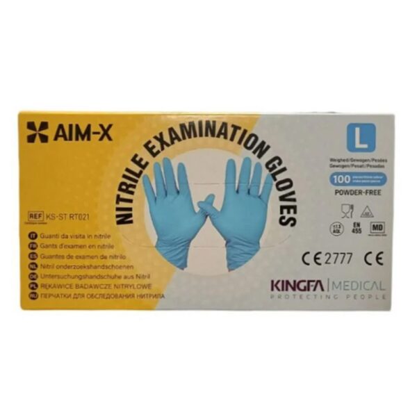 Pikkaboo – Aim X Medical Nitrile Powder Free Examination Gloves – L