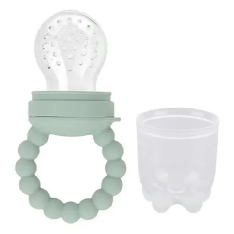 Pikkaboo Chew & Feed Teether with Fruit Pacifier Duo - Mint