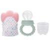 Pikkaboo Chew & Feed Teether with Fruit Pacifier Duo – Pink