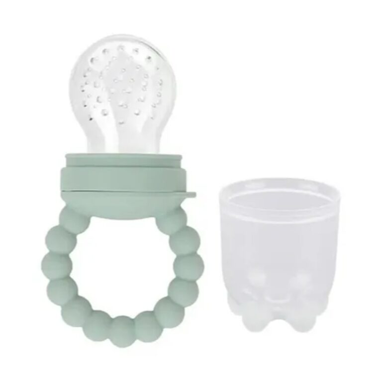 Pikkaboo Chew & Feed Teether with Fruit Pacifier Duo – Pink